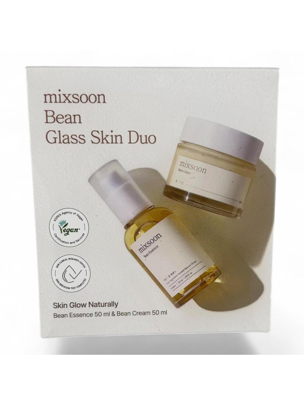 2/$60 ✨ mixsoon Bean Glass Skin Duo Essence + Cream 50ml Set K-Beauty Hydrating